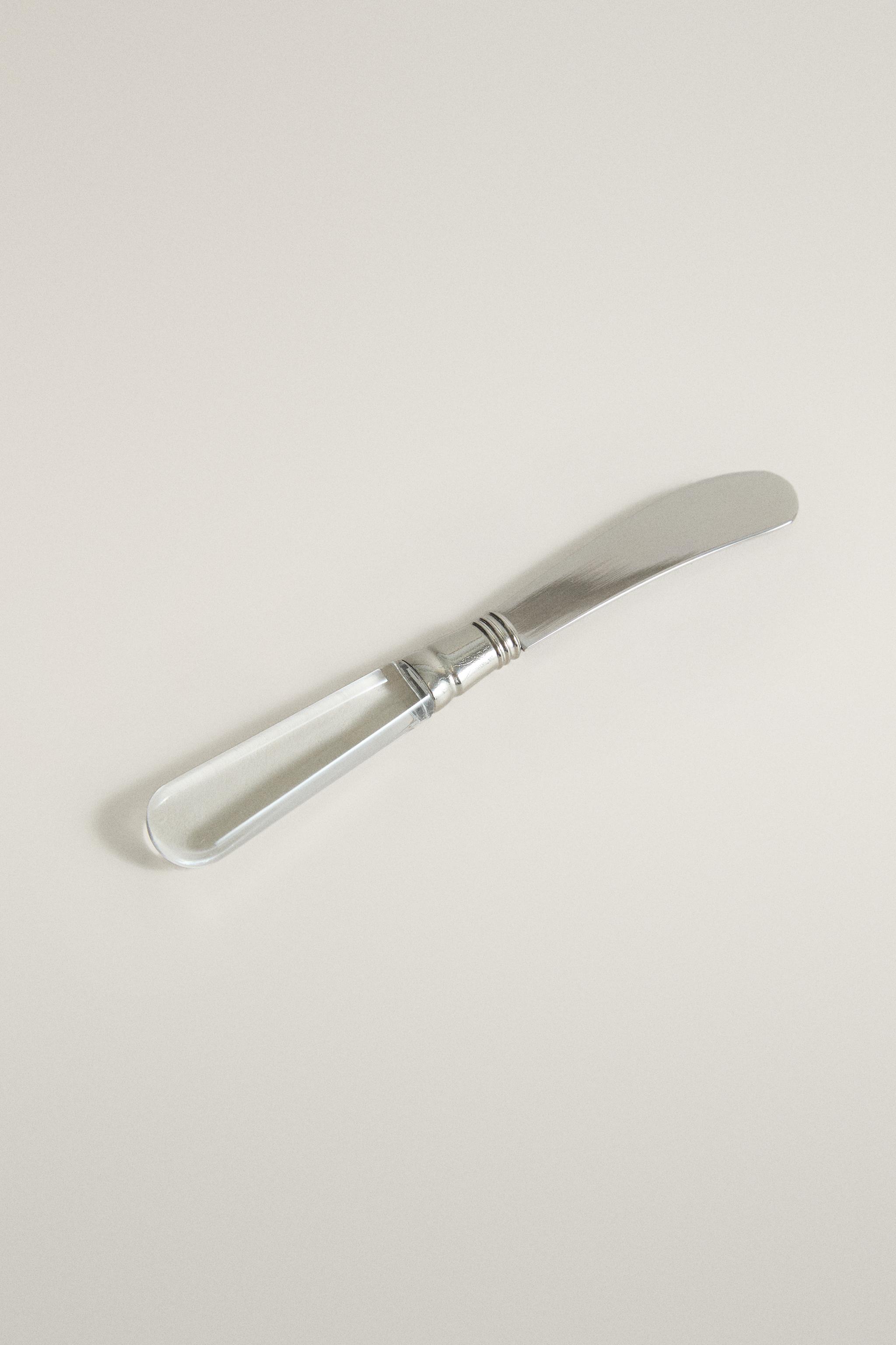 BUTTER KNIFE WITH TRANSPARENT HANDLE